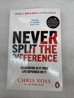 New Never Split the Difference Soft Cover Book